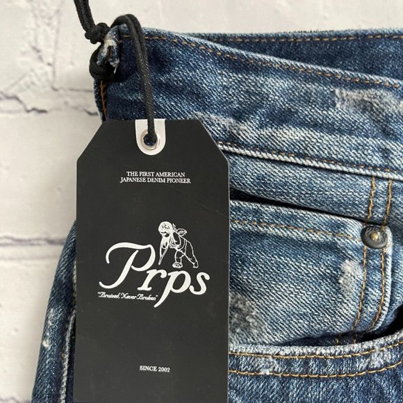 PRPS Le Sabre Slim Fit Jeans In Cimabue - Picture 10 of 11